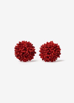 Pendientes 2099 cuentas rojas