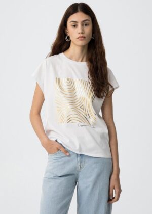 Camiseta Madrid Blanco Oro