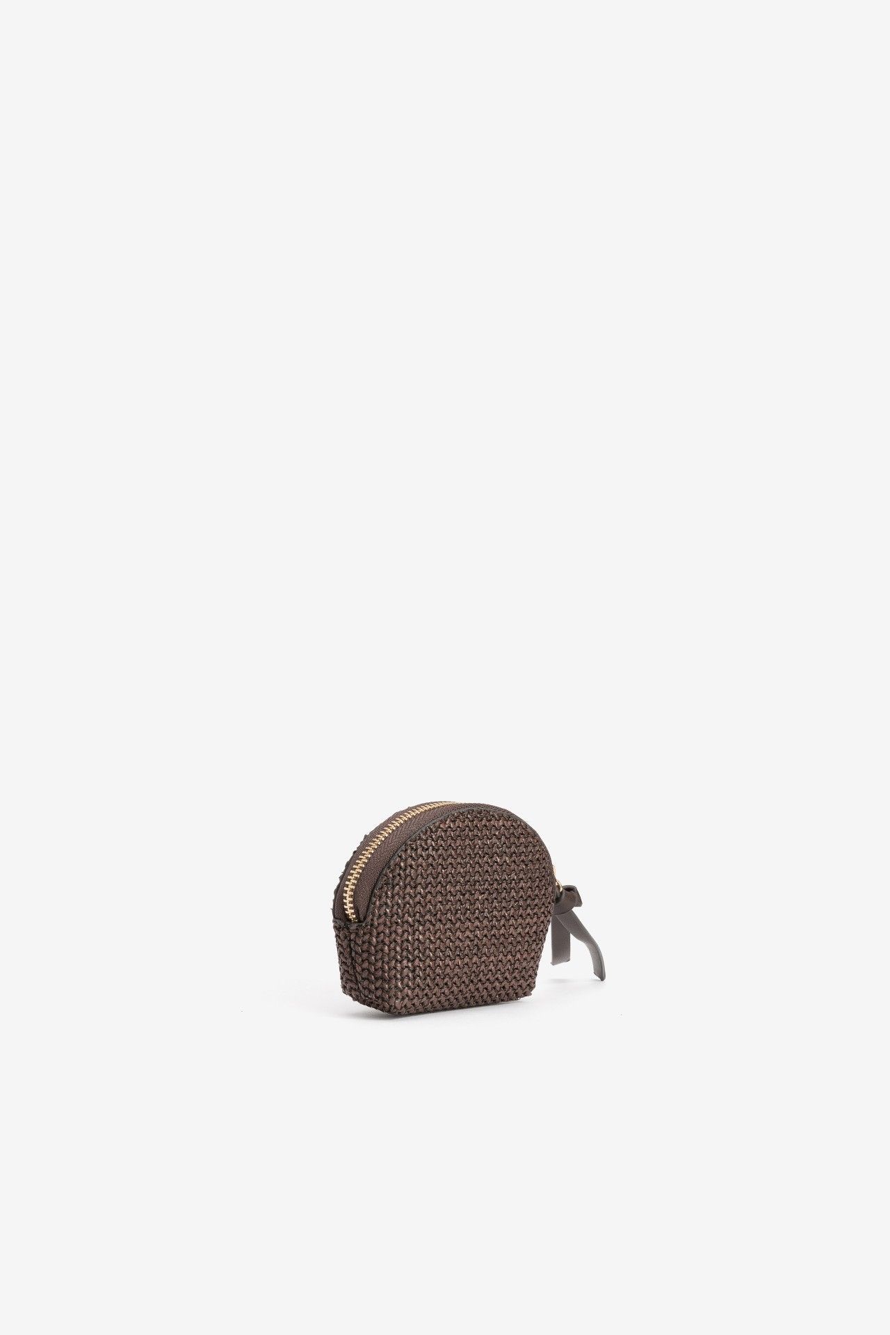 Monedero 4442 rafia chocolate - Imagen 3