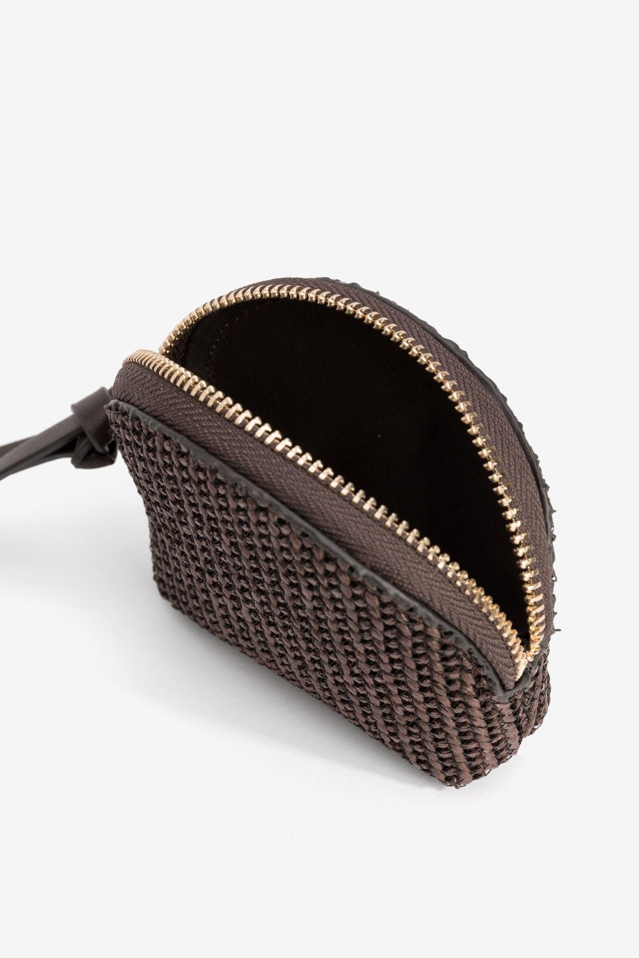 Monedero 4442 rafia chocolate - Imagen 4