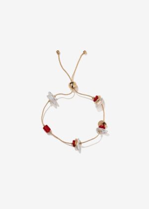 Pulsera 1484 oro y rojo