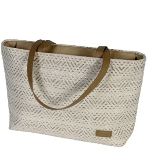 BOLSO 2 ASAS ZIG-ZAG BEIGE