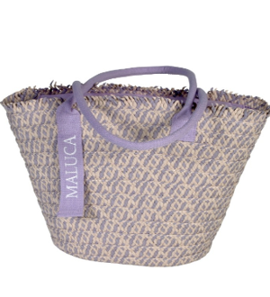 BOLSO CAPAZO ASAS JASPEADO LILA