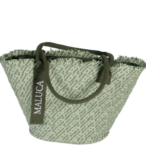 BOLSO CAPAZO ASAS JASPEADO VERDE