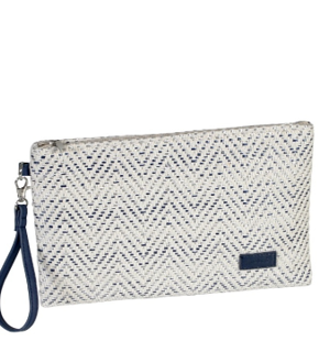 CARTERA ZIG-ZAG AZUL