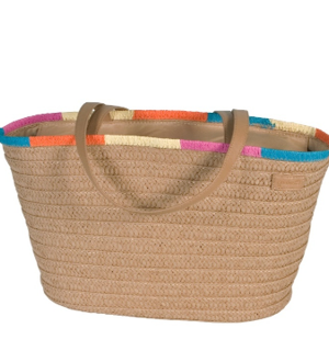CAPAZO ASAS BORDE MULTICOLOR CAMEL