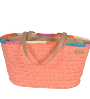 CAPAZO ASAS BORDE MULTICOLOR NARANJA