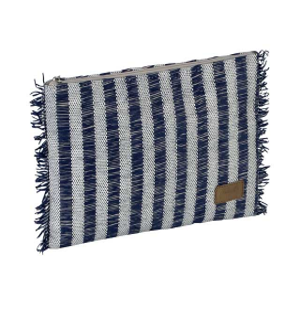 BOLSO SOBRE RAYAS FLECOS MARINO