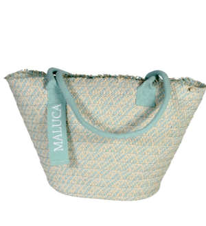BOLSO CAPAZO ASAS JASPEADO AGUAMARINA