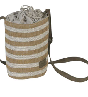 BOLSO BOMBONERA RAYAS TOSTADO