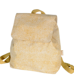 PACK MOCHILA SOLAPA Y MONEDERO PRINT AMARILLO