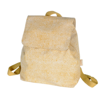 PACK MOCHILA SOLAPA Y MONEDERO PRINT AMARILLO