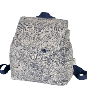 PACK MOCHILA SOLAPA Y MONEDERO PRINT MARINO