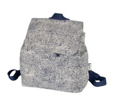 PACK MOCHILA SOLAPA Y MONEDERO PRINT MARINO