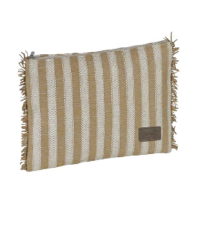 BOLSO SOBRE RAYAS FLECOS TOSTADO