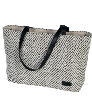 BOLSO 2 ASAS ZIG-ZAG NEGRO