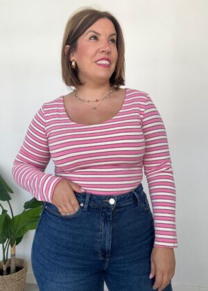 Camiseta Barco rosa