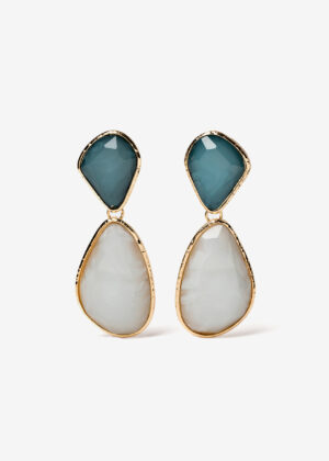 Pendientes 10458 Gemas doble