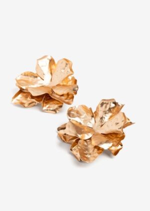 Pendientes 10582 MAXI flor oro