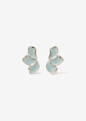 Pendientes 10568 Trio Verde agua