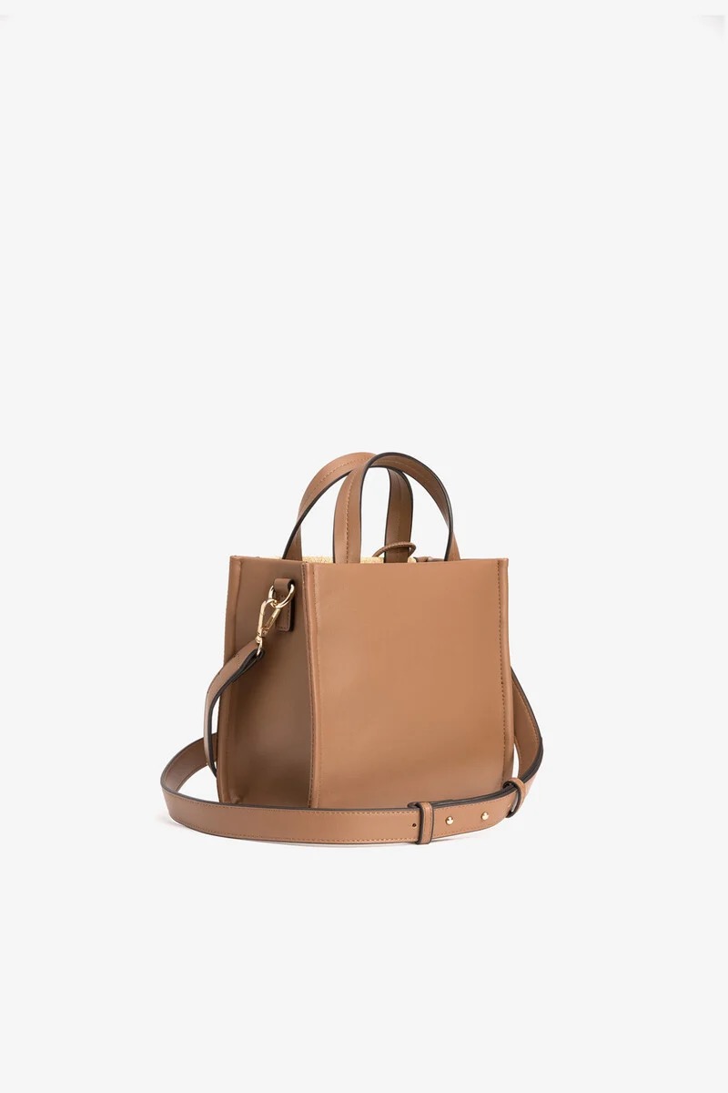 Bolso City 5004 Rafia Camel - Imagen 3