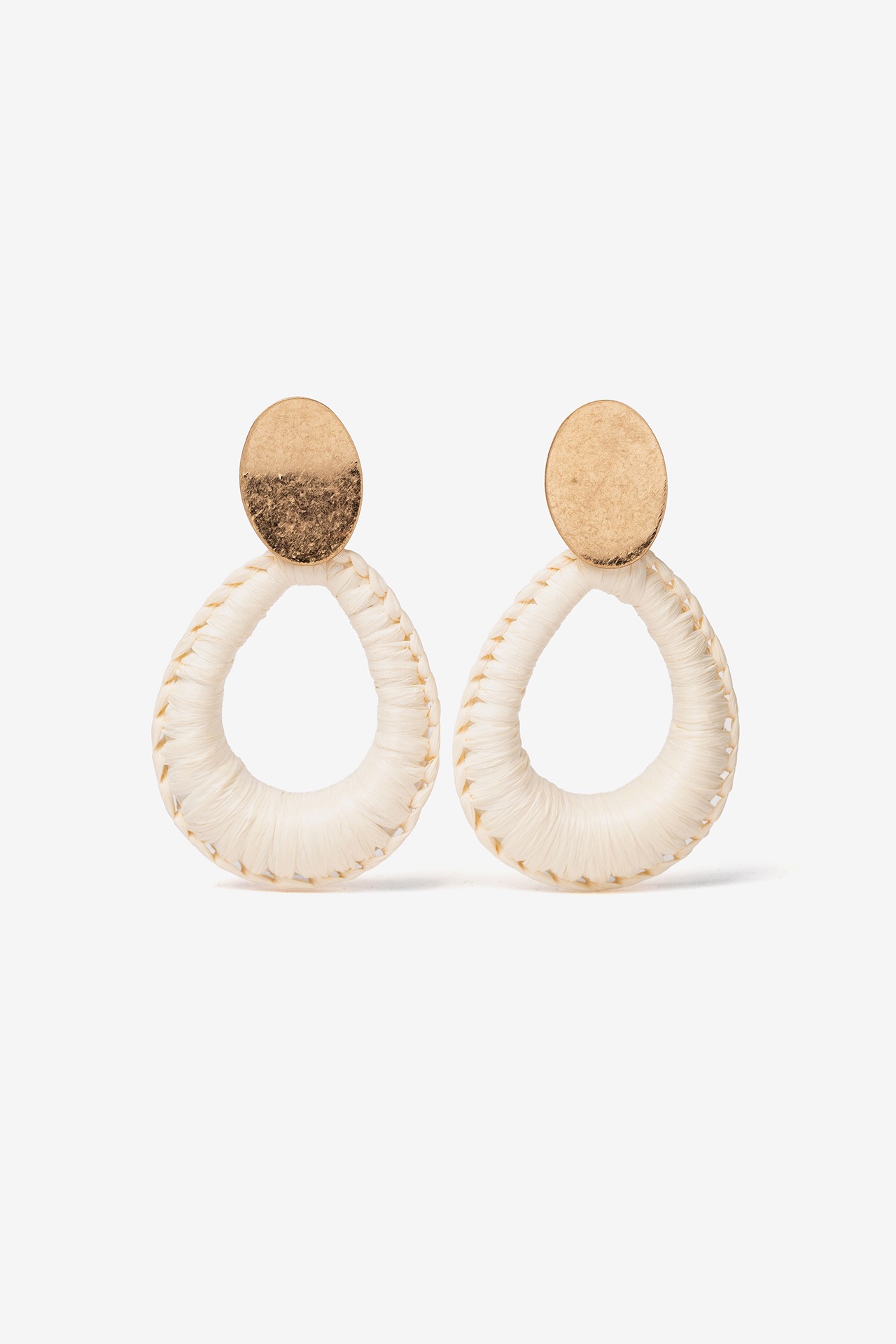 Pendientes 10389 Rafia Beige