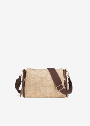 Bolso Bandolera 4993 Rafia Flores