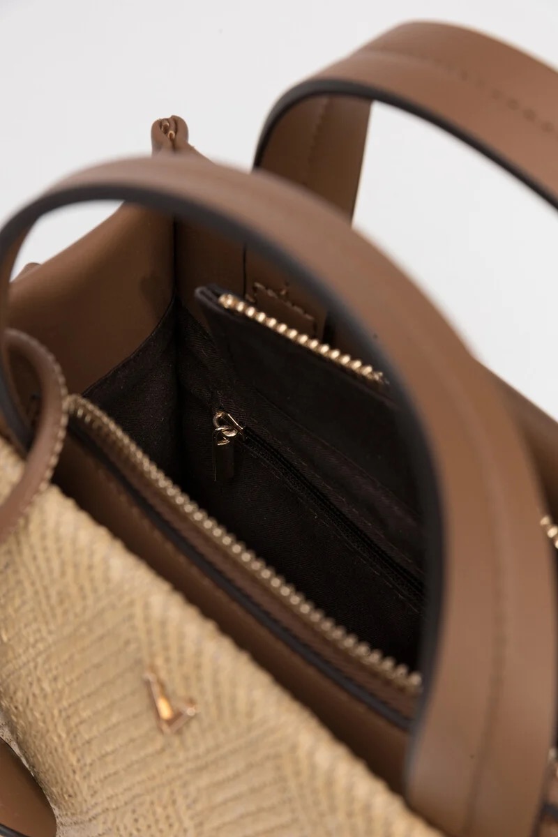 Bolso City 5004 Rafia Camel - Imagen 4