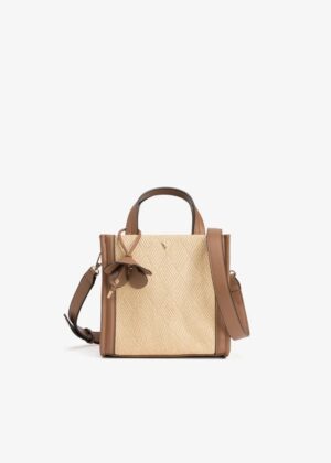 Bolso City 5004 Rafia Camel