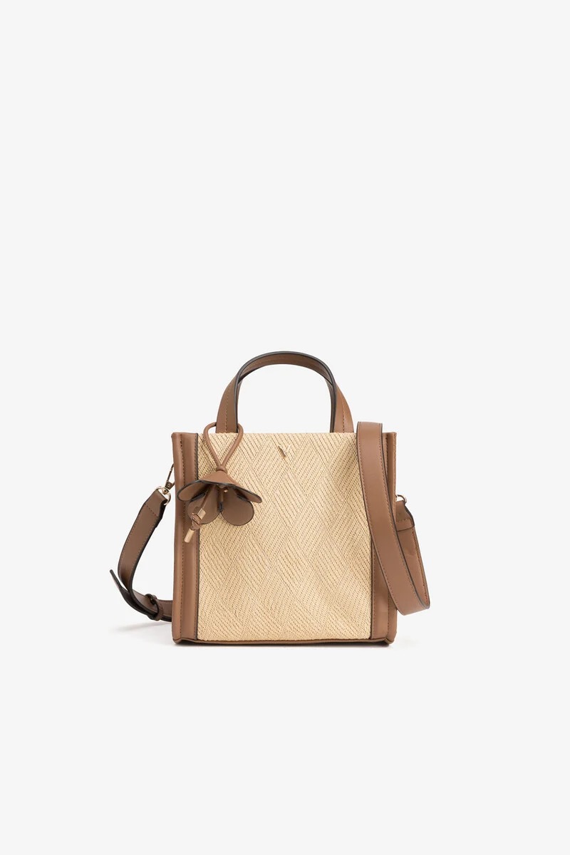 Bolso City 5004 Rafia Camel