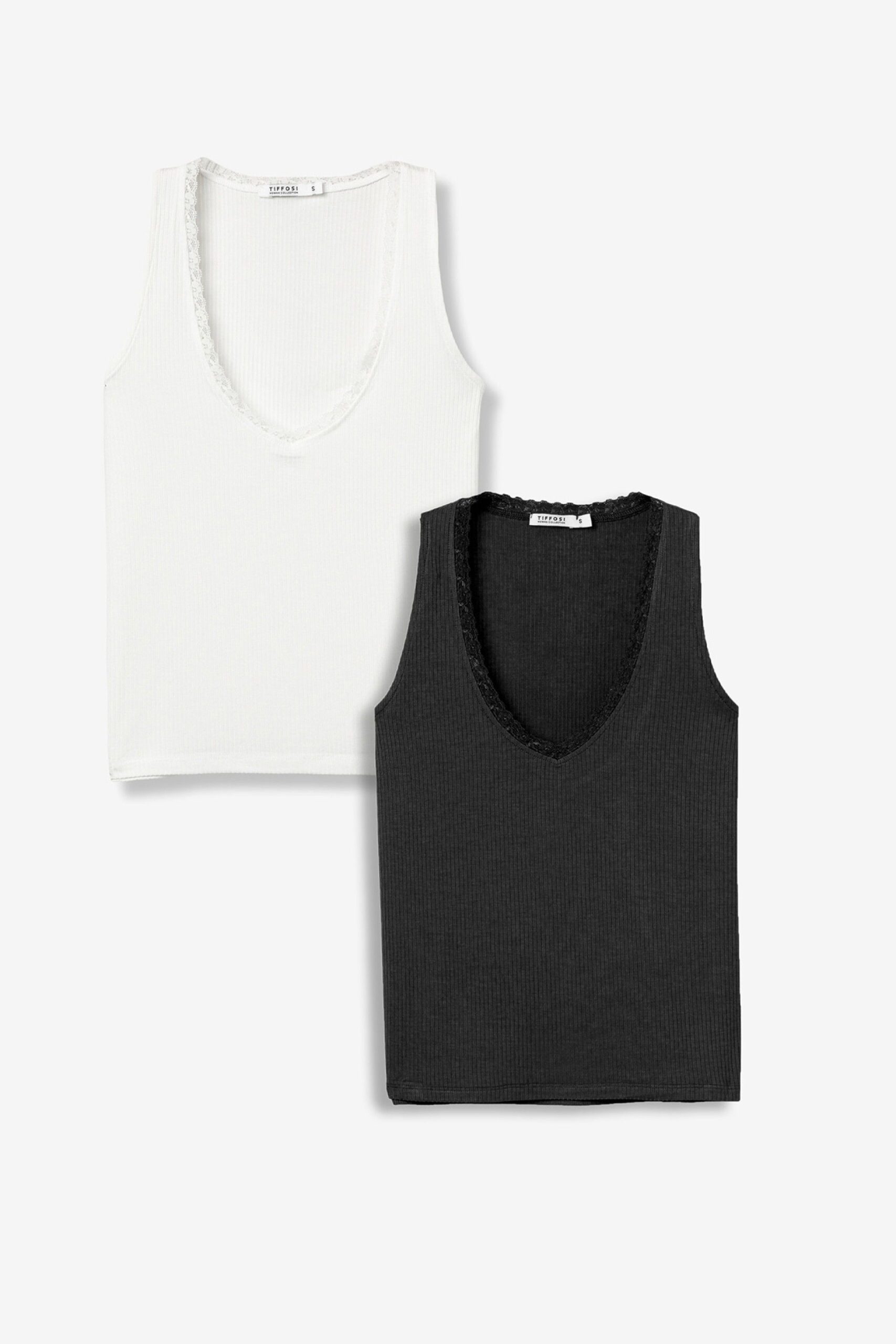 Pack Tops VIGO Negro y blanco