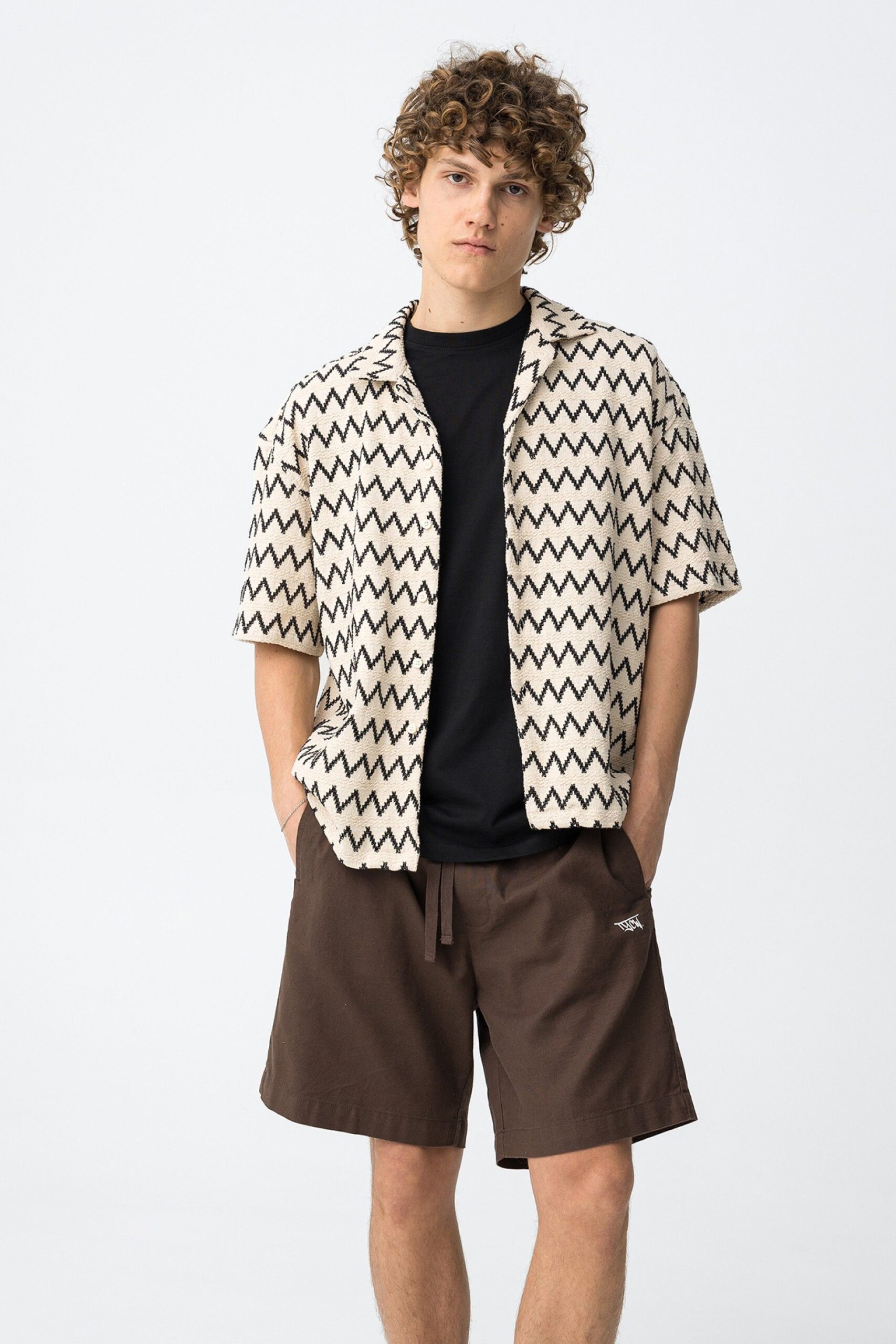 Camisa Upton ZIGZAG Beige