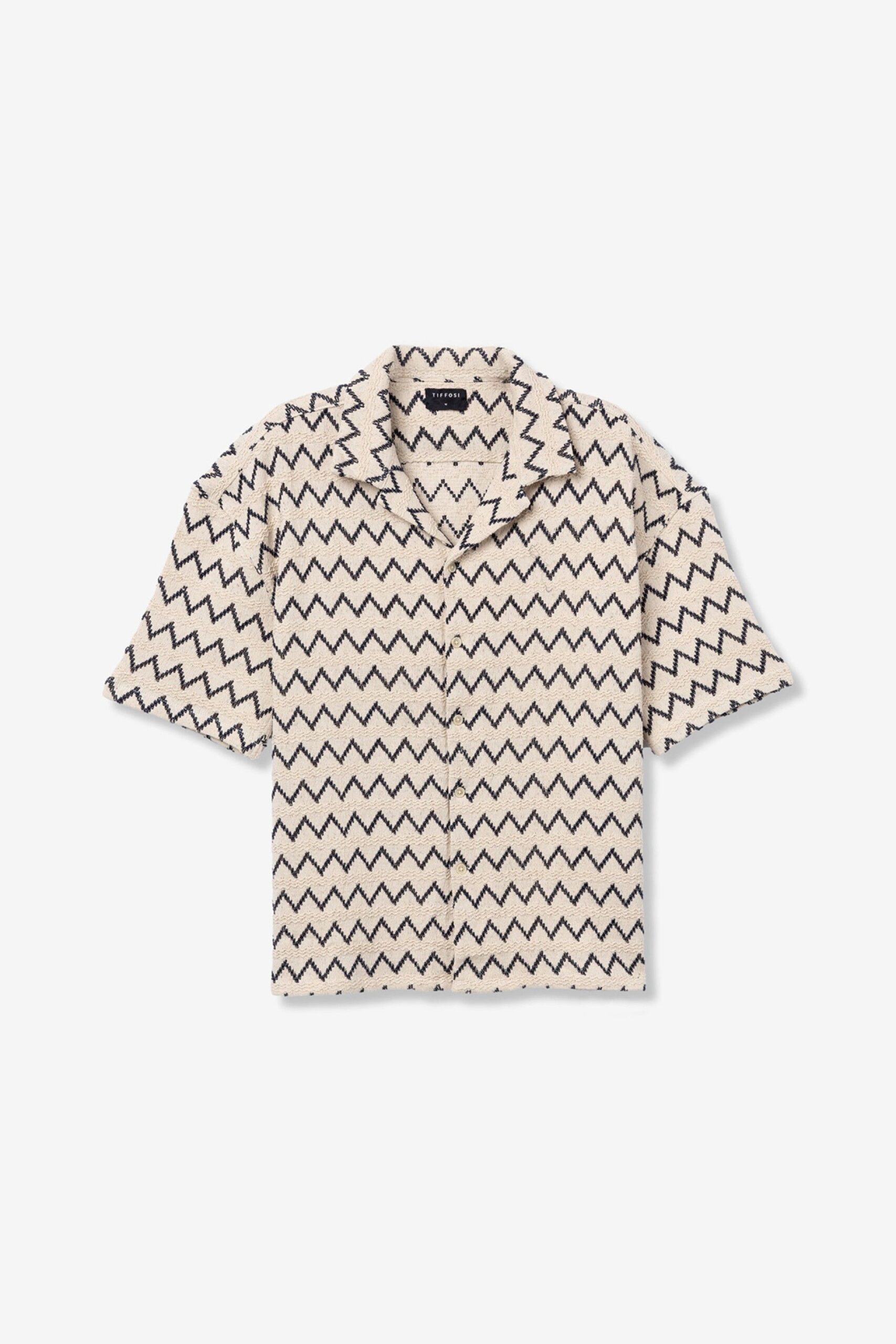 Camisa Upton ZIGZAG Beige - Imagen 5