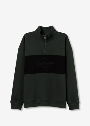 Sudadera BRENDAN verde y negro