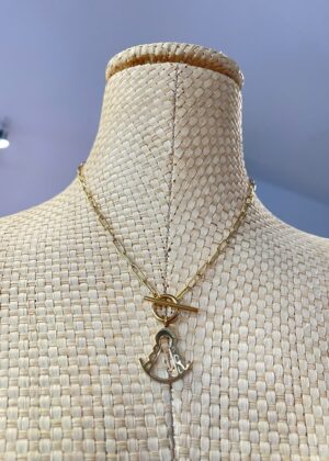 Colgante VIRGEN ROCIO acero